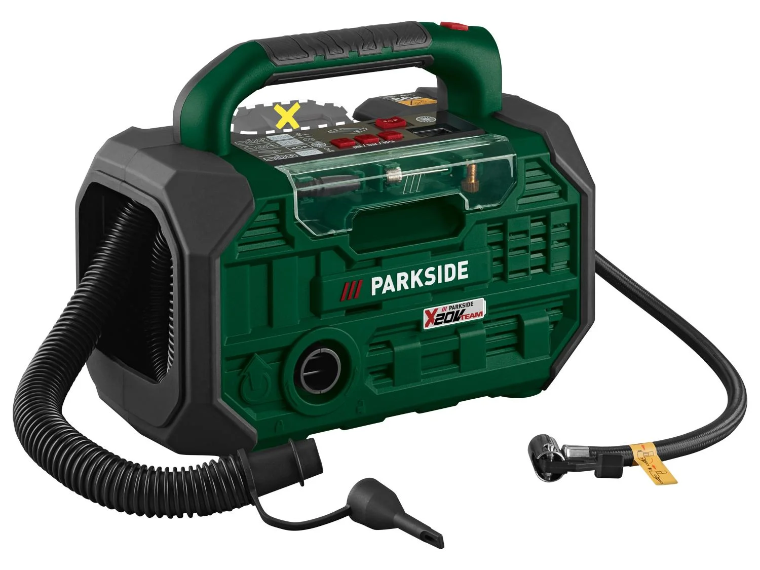 PARKSIDE® 20 V Akku-Kompressor und -Luftpumpe »PKA 20-Li C3«, ohne Akku und Ladegerät